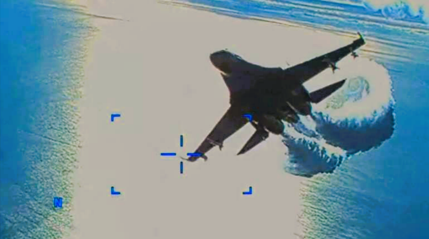 Krieg zwischen USA und Russland? US-Drohne über dem Schwarzen Meer - Russland schickt Kampfjet!